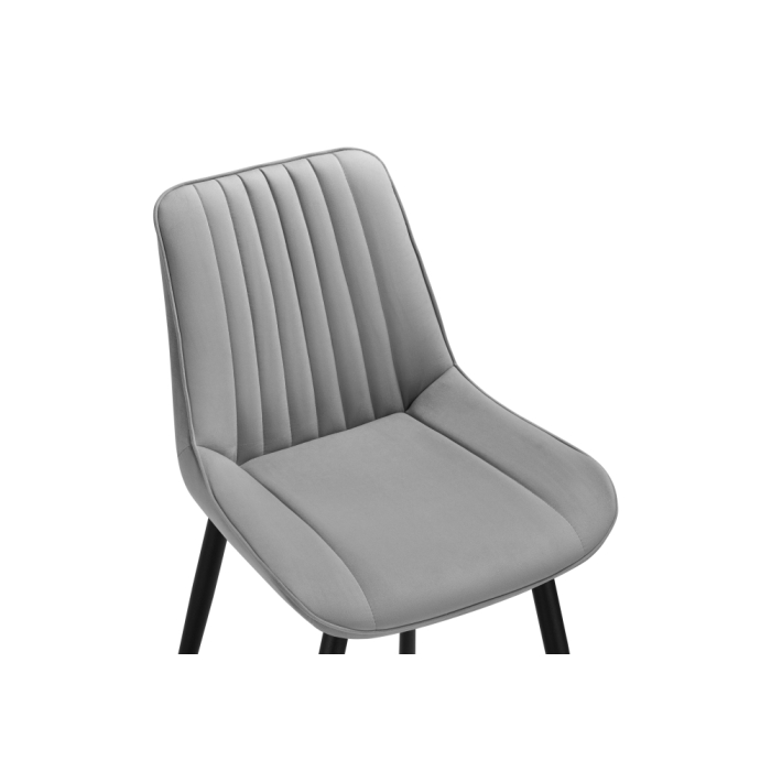 Стул на металлокаркасе Седа светло-серый / черный