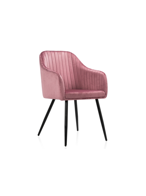 Стул на металлокаркасе Slam dark pink