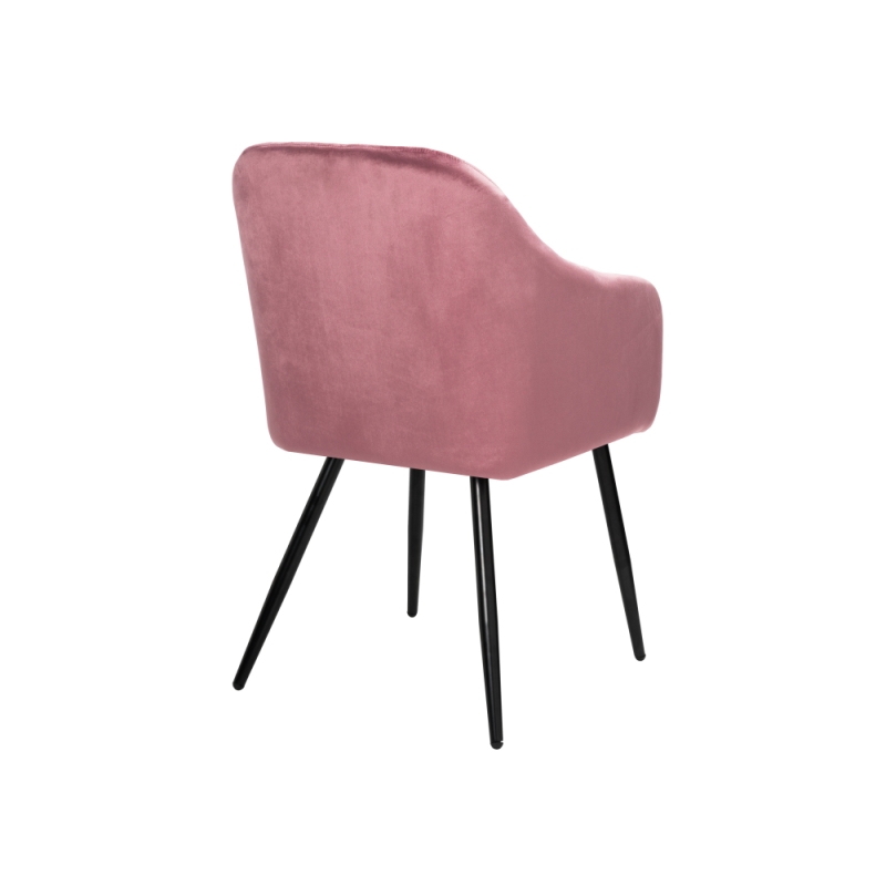 Стул на металлокаркасе Slam dark pink