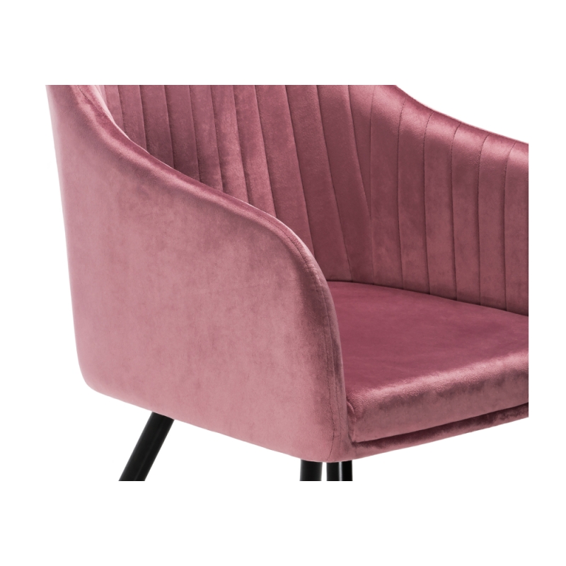 Стул на металлокаркасе Slam dark pink