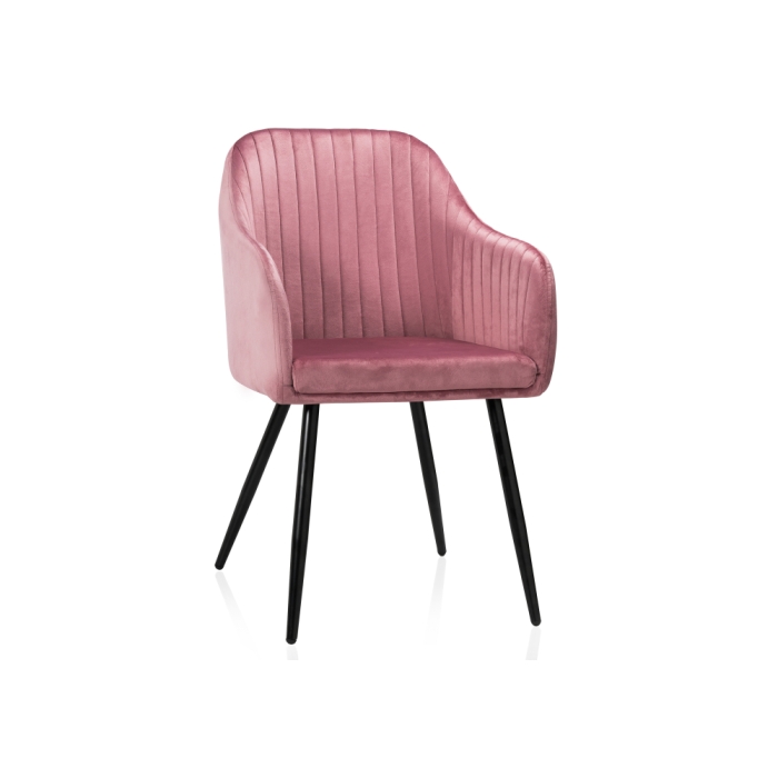 Стул на металлокаркасе Slam dark pink