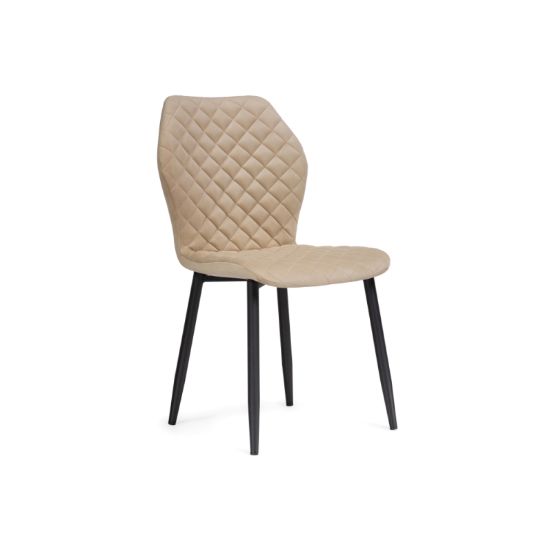 Стул на металлокаркасе Софи бежевый / черный