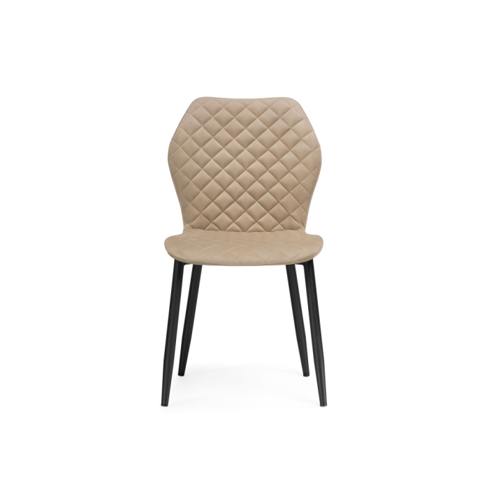 Стул на металлокаркасе Софи бежевый / черный