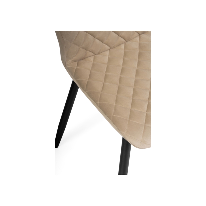 Стул на металлокаркасе Софи бежевый / черный