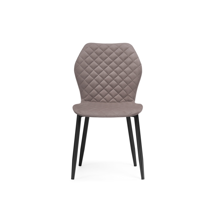 Стул на металлокаркасе Софи латте / черный