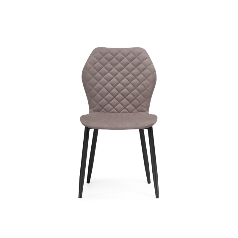 Стул на металлокаркасе Софи латте / черный