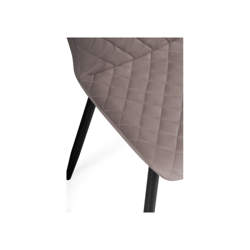 Стул на металлокаркасе Софи латте / черный