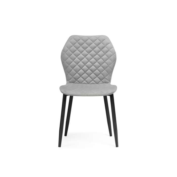 Стул на металлокаркасе Софи светло-серый / черный