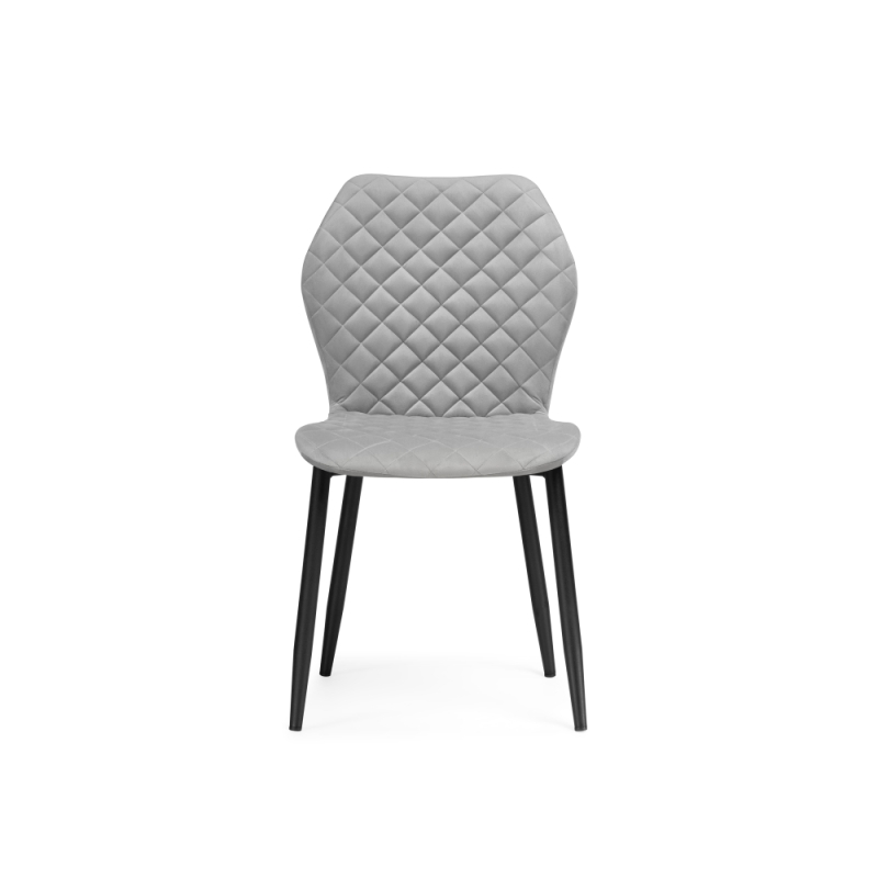 Стул на металлокаркасе Софи светло-серый / черный