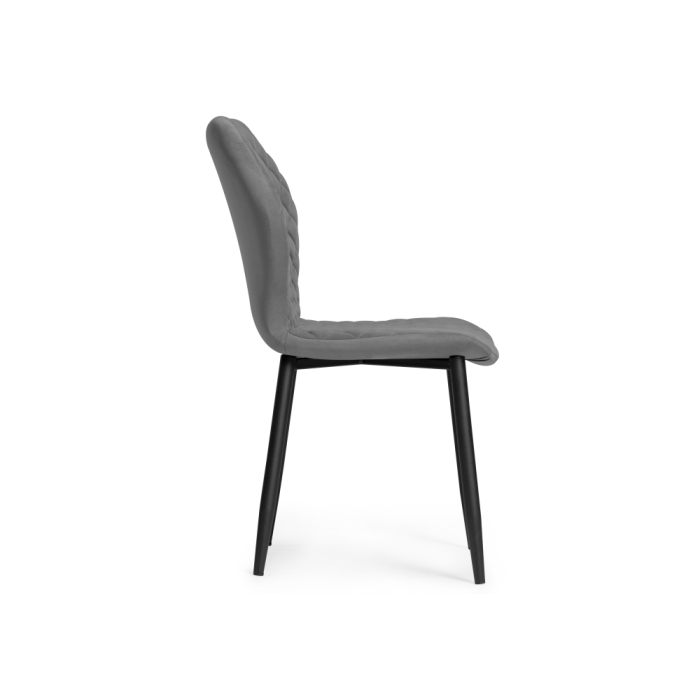 Стул на металлокаркасе Софи темно-серый / черный