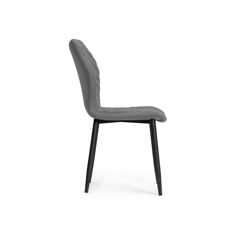 Стул на металлокаркасе Софи темно-серый / черный