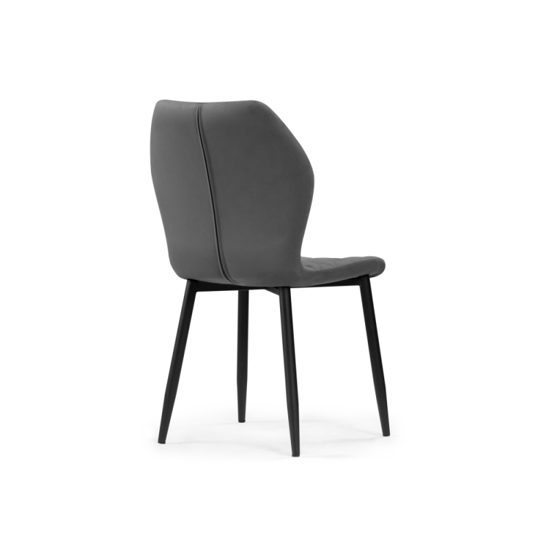 Стул на металлокаркасе Софи темно-серый / черный