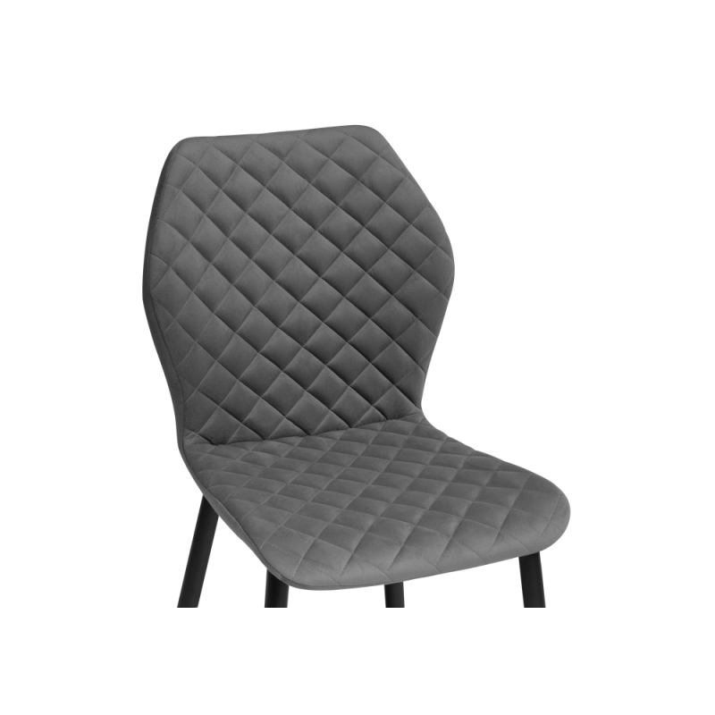 Стул на металлокаркасе Софи темно-серый / черный