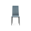 Стул на металлокаркасе Tod light blue / black