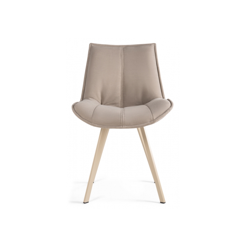 Стул на металлокаркасе Тува капучино / капучино