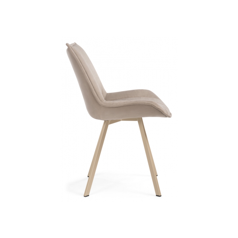 Стул на металлокаркасе Тува капучино / капучино