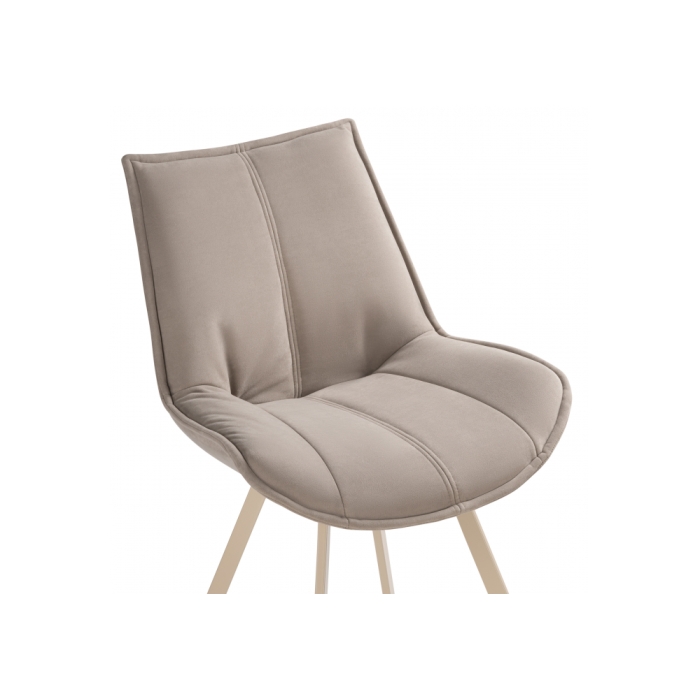 Стул на металлокаркасе Тува капучино / капучино