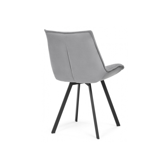 Стул на металлокаркасе Тува серый / черный каркас