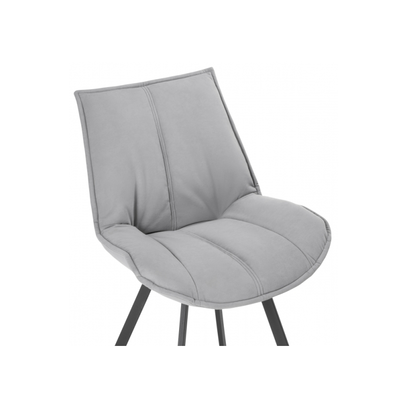 Стул на металлокаркасе Тува серый / черный каркас