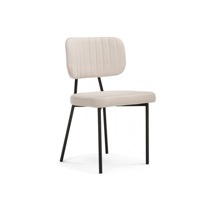 Стул на металлокаркасе Вакао бежевый / черный