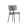 Стул на металлокаркасе Вакао серый / черный