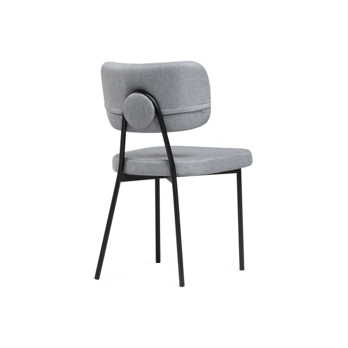 Стул на металлокаркасе Вакао серый / черный