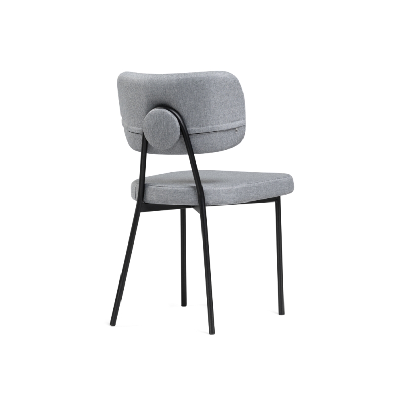 Стул на металлокаркасе Вакао серый / черный