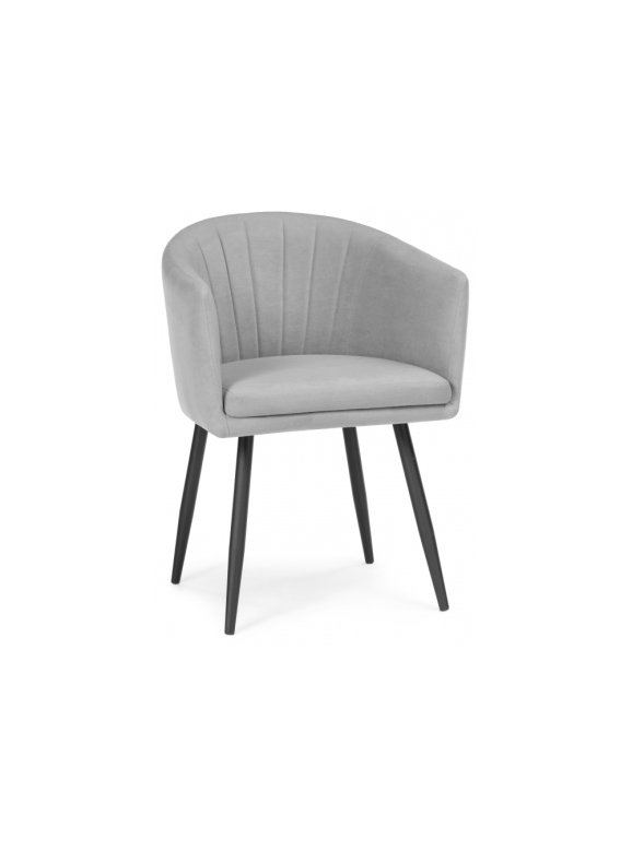 Стул на металлокаркасе Валета серый / черный