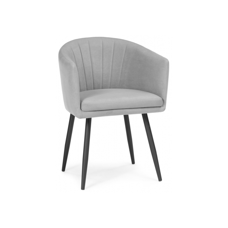 Стул на металлокаркасе Валета серый / черный