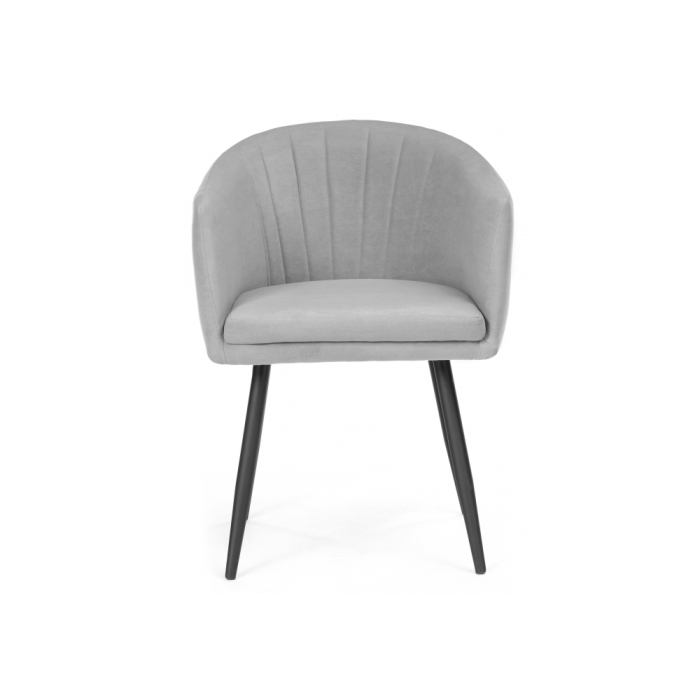 Стул на металлокаркасе Валета серый / черный