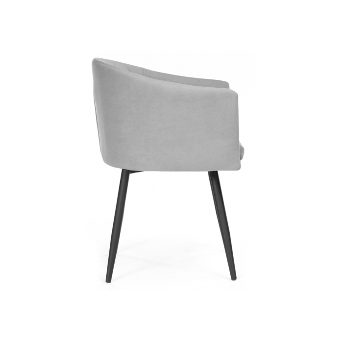 Стул на металлокаркасе Валета серый / черный