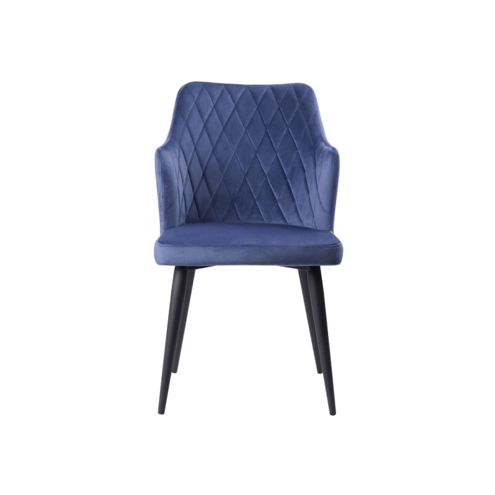 Стул на металлокаркасе Velen dark blue