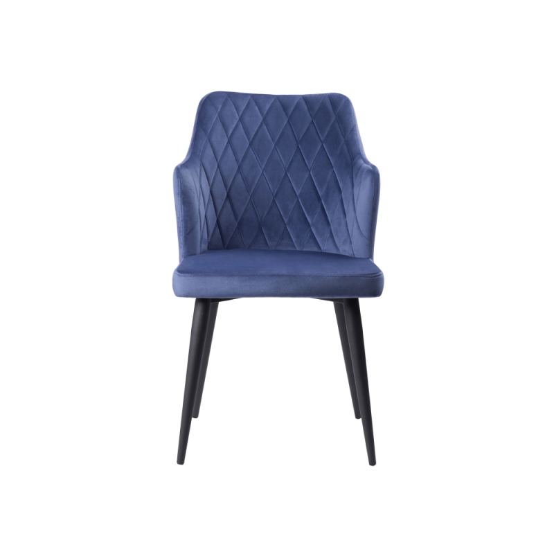 Стул на металлокаркасе Velen dark blue