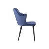 Стул на металлокаркасе Velen dark blue