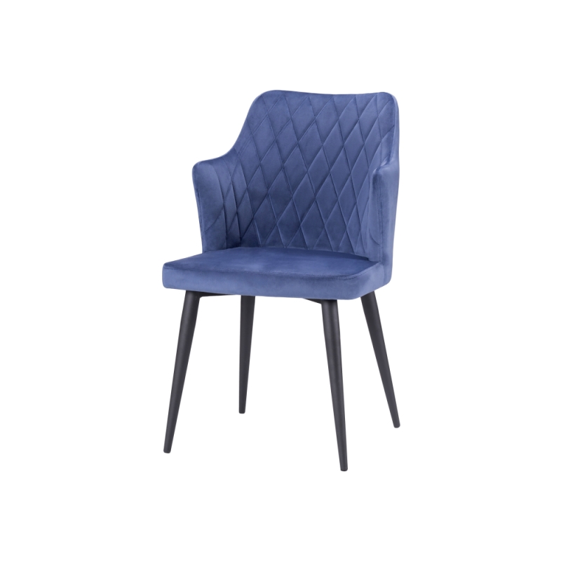 Стул на металлокаркасе Velen dark blue