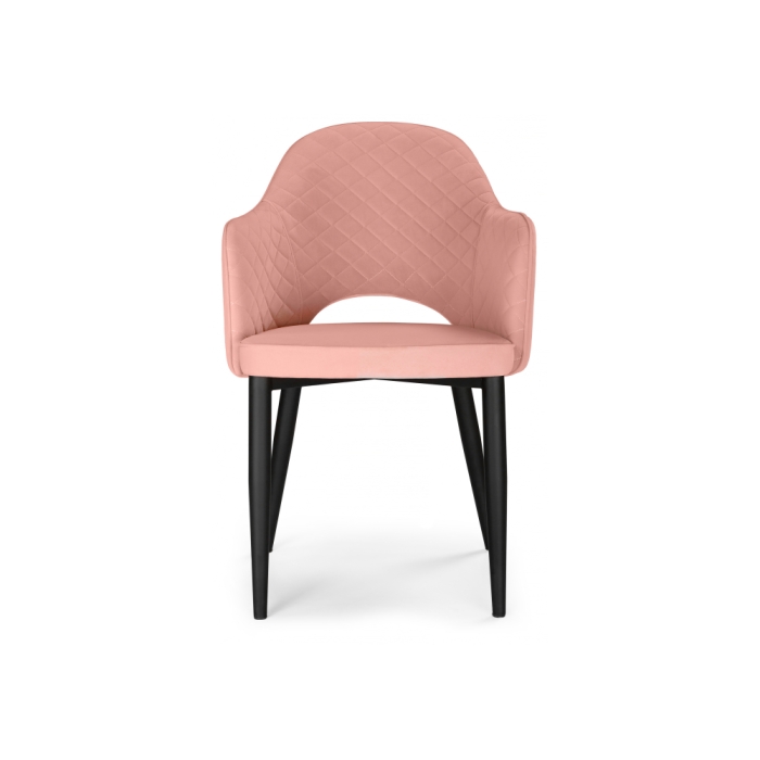 Стул на металлокаркасе Vener coral / black