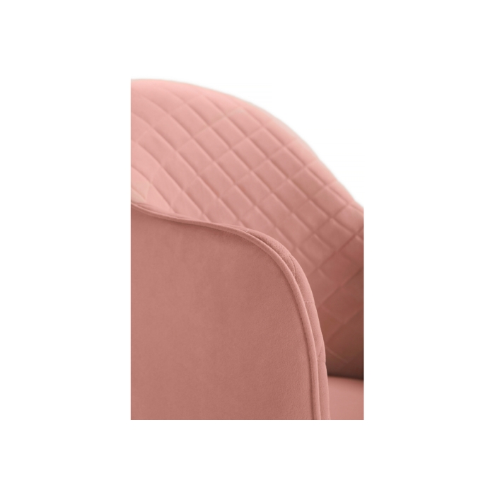 Стул на металлокаркасе Vener coral / black