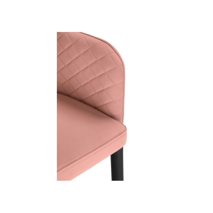 Стул на металлокаркасе Vener coral / black