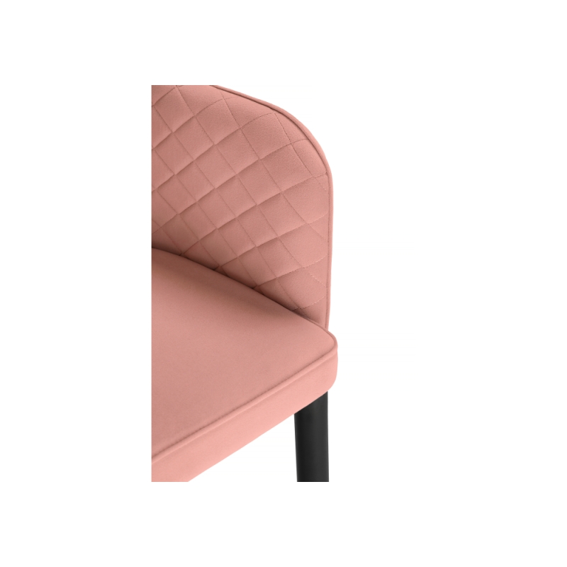 Стул на металлокаркасе Vener coral / black