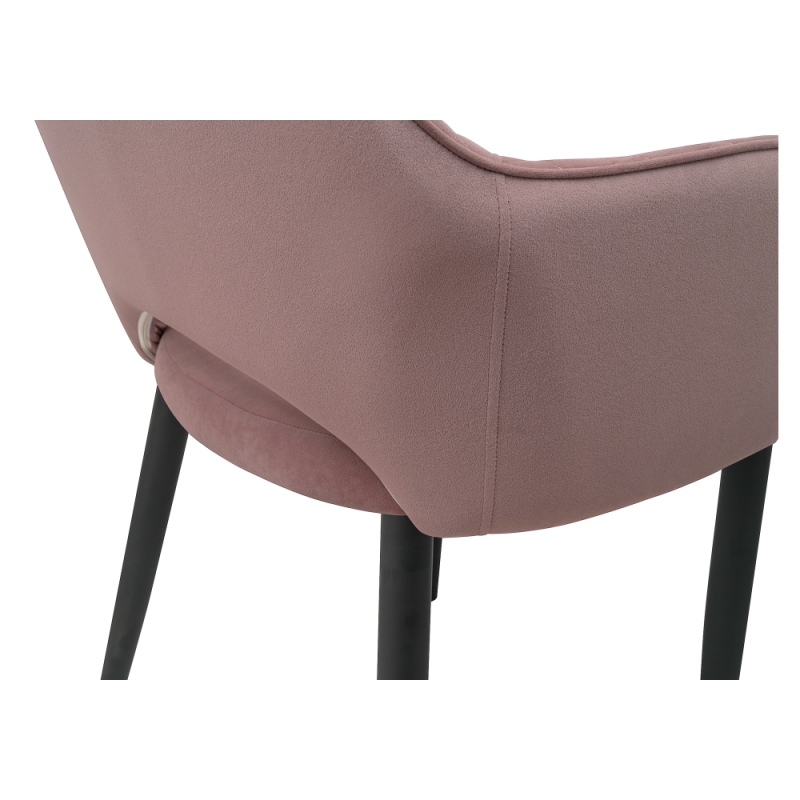 Стул на металлокаркасе Vener light purple / black