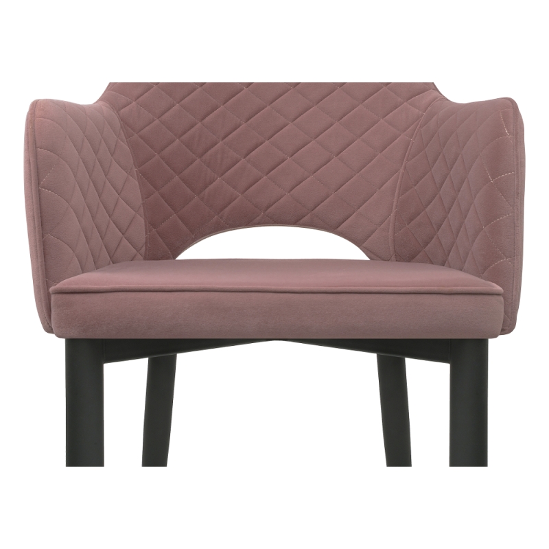 Стул на металлокаркасе Vener light purple / black