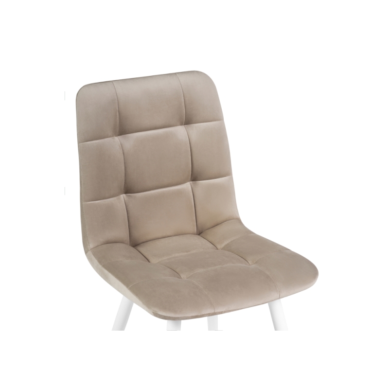 Стулья на металлокаркасе Чилли К бежевый / белый