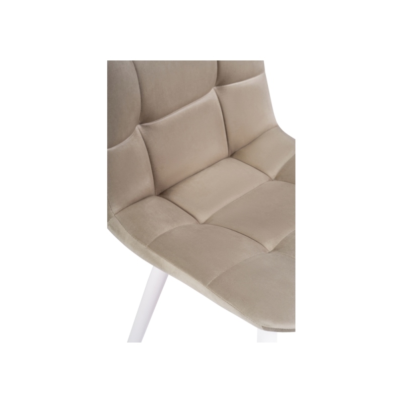 Стулья на металлокаркасе Чилли К бежевый / белый