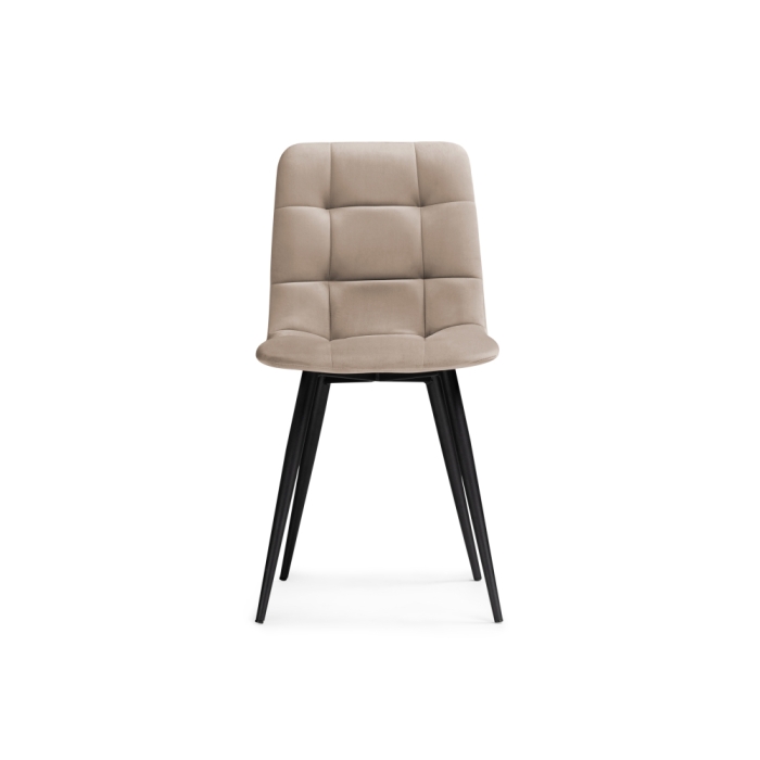 Стул на металлокаркасе Чилли К бежевый / черный