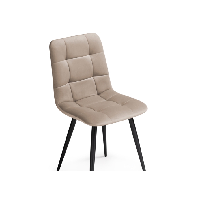 Стул на металлокаркасе Чилли К бежевый / черный