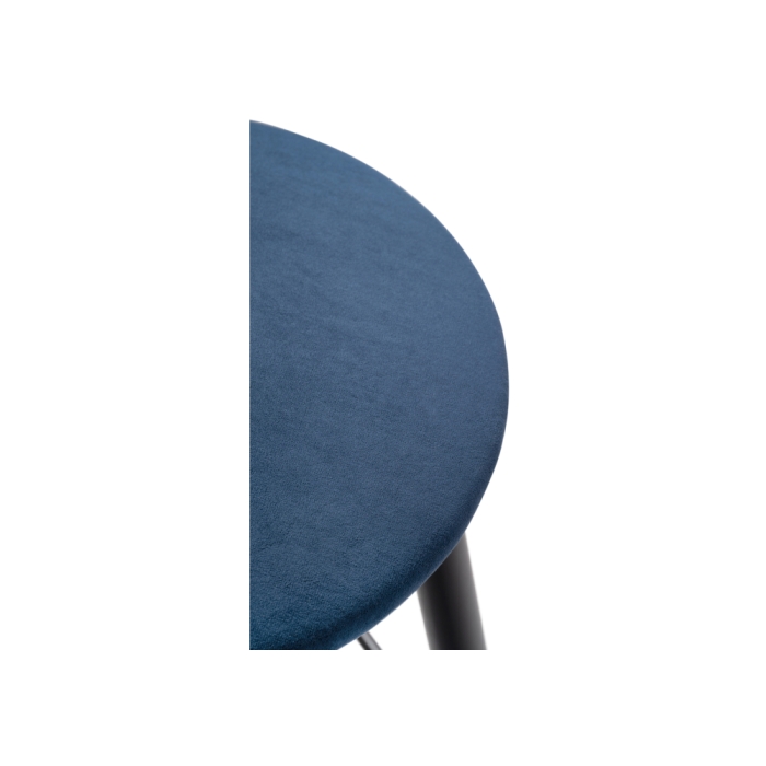 Барный стул Гангток темно-синий / черный матовый