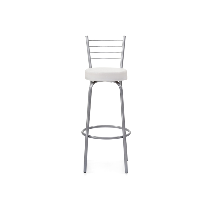 Барный стул Kuroda белый полимер / светлый мусс