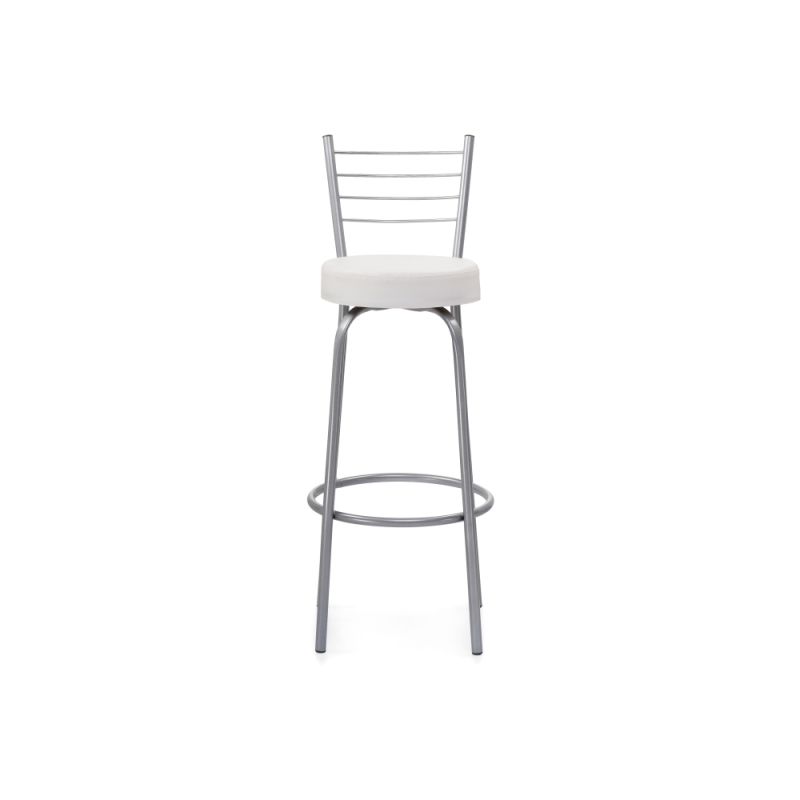 Барный стул Kuroda белый полимер / светлый мусс