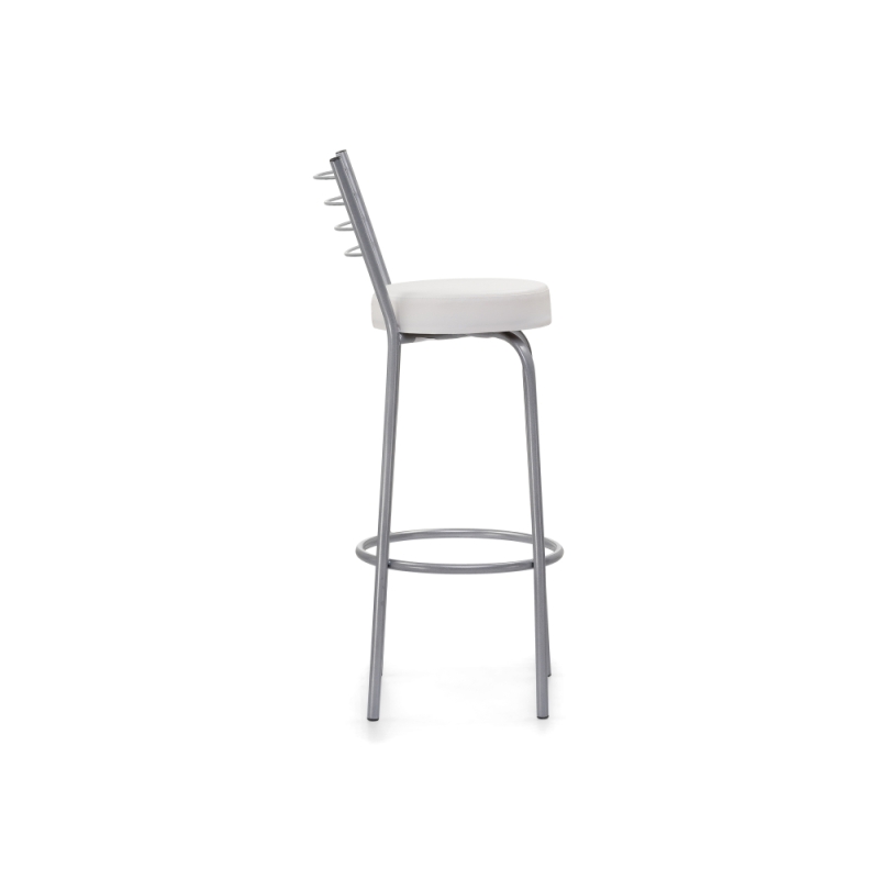 Барный стул Kuroda белый полимер / светлый мусс
