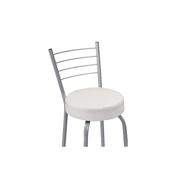 Барный стул Kuroda белый полимер / светлый мусс